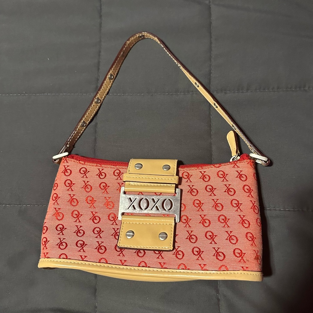 XOXO Red and Tan Shoulder Purse